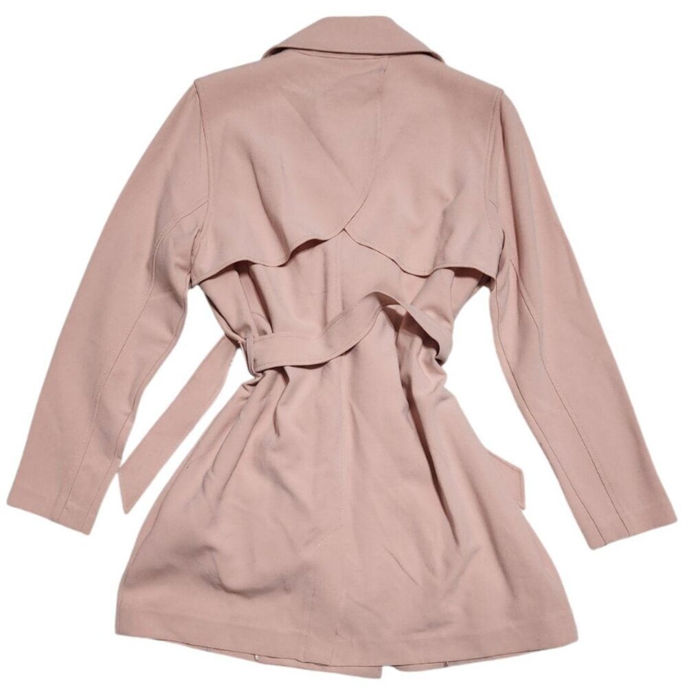 Abercrombie light pink double breasted trenchcoat with belt - Picture 3 of 6